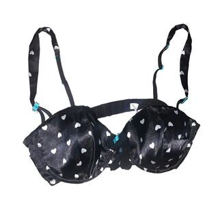 Xhilaration satin heart ruffled bra